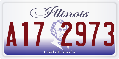 IL license plate A172973
