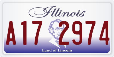 IL license plate A172974