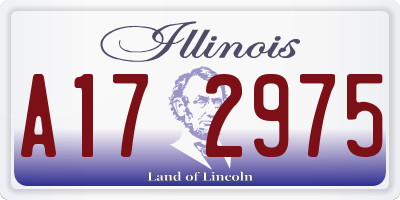 IL license plate A172975