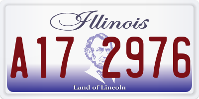 IL license plate A172976