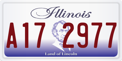IL license plate A172977