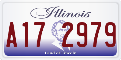 IL license plate A172979