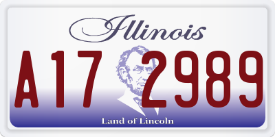 IL license plate A172989