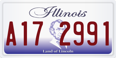 IL license plate A172991