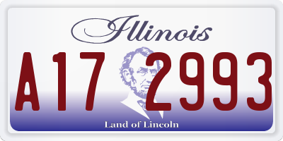IL license plate A172993