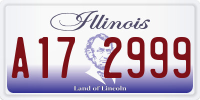 IL license plate A172999