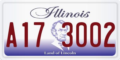 IL license plate A173002