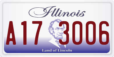 IL license plate A173006