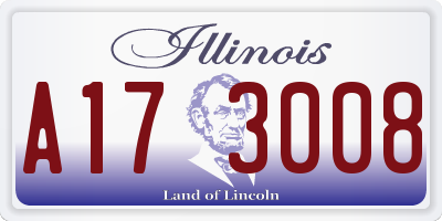 IL license plate A173008