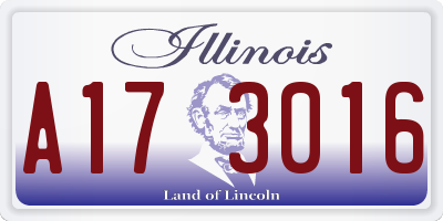IL license plate A173016