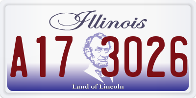 IL license plate A173026