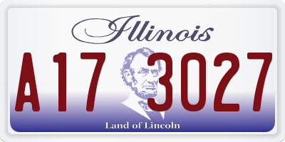 IL license plate A173027