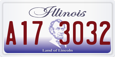 IL license plate A173032