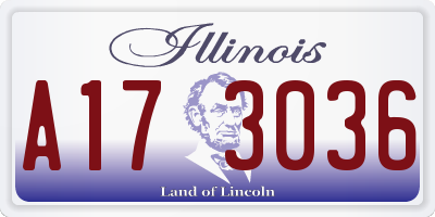 IL license plate A173036