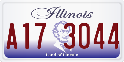 IL license plate A173044