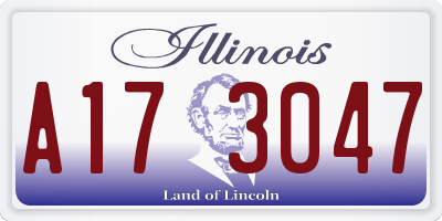 IL license plate A173047