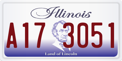 IL license plate A173051