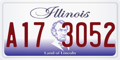 IL license plate A173052