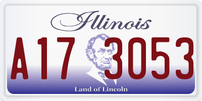 IL license plate A173053