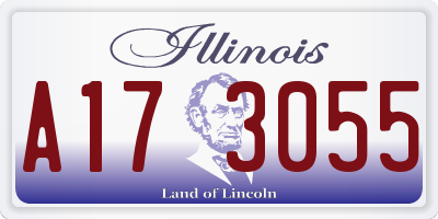 IL license plate A173055