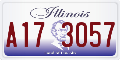 IL license plate A173057