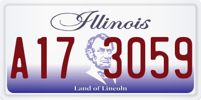 IL license plate A173059
