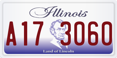 IL license plate A173060