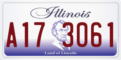 IL license plate A173061