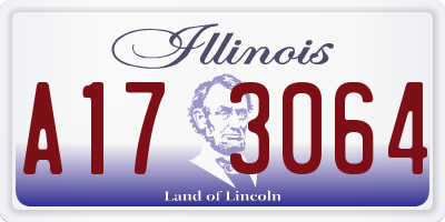 IL license plate A173064