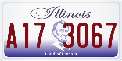 IL license plate A173067