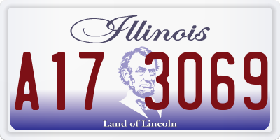 IL license plate A173069