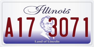 IL license plate A173071