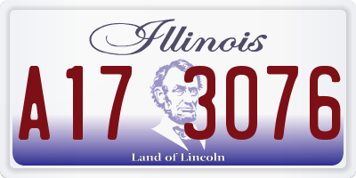IL license plate A173076