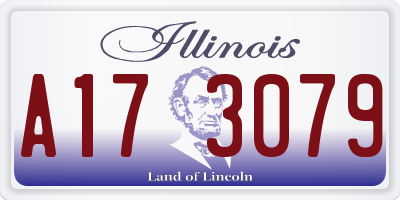 IL license plate A173079