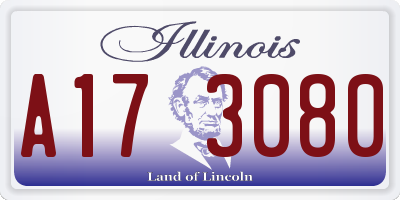 IL license plate A173080