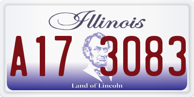 IL license plate A173083
