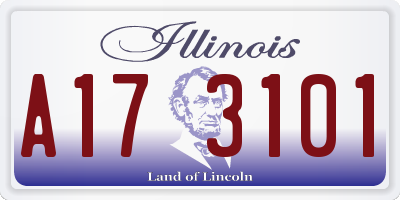 IL license plate A173101
