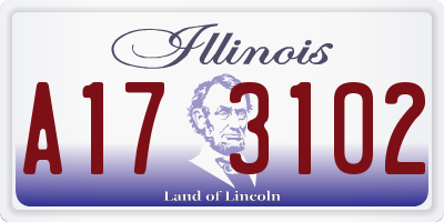 IL license plate A173102