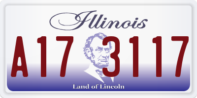 IL license plate A173117