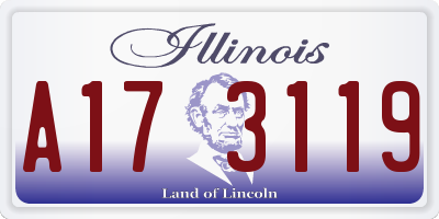 IL license plate A173119