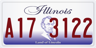 IL license plate A173122