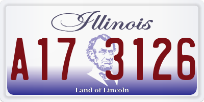 IL license plate A173126