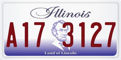 IL license plate A173127