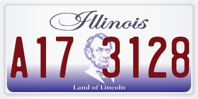 IL license plate A173128