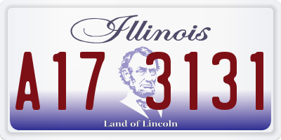 IL license plate A173131