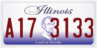 IL license plate A173133