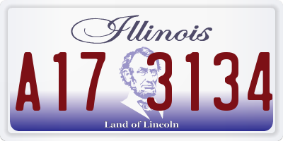 IL license plate A173134