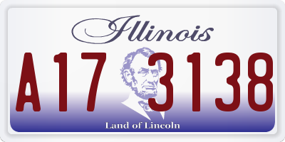 IL license plate A173138