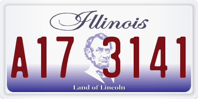 IL license plate A173141