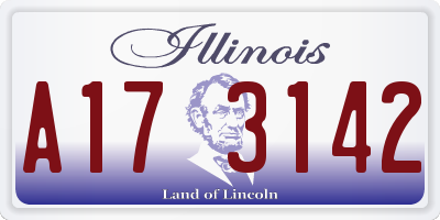 IL license plate A173142